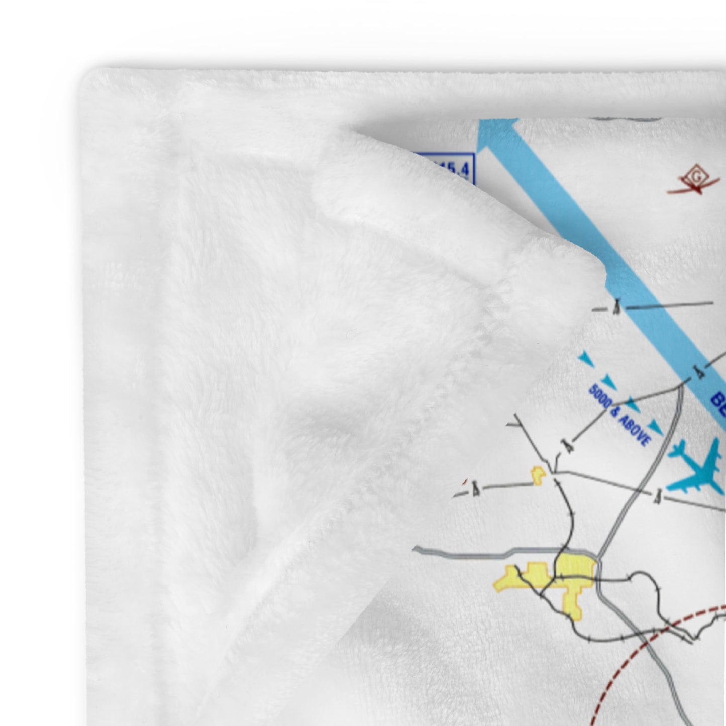 Atlanta Flyway Chart throw blanket