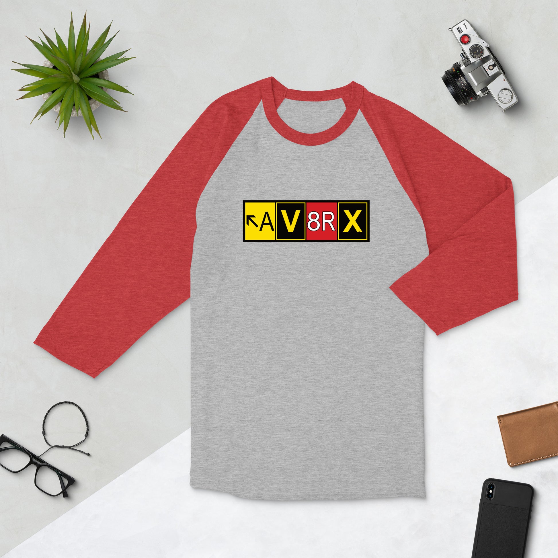 Aviatrix - AV8RX - women's 3/4 sleeve raglan shirt
