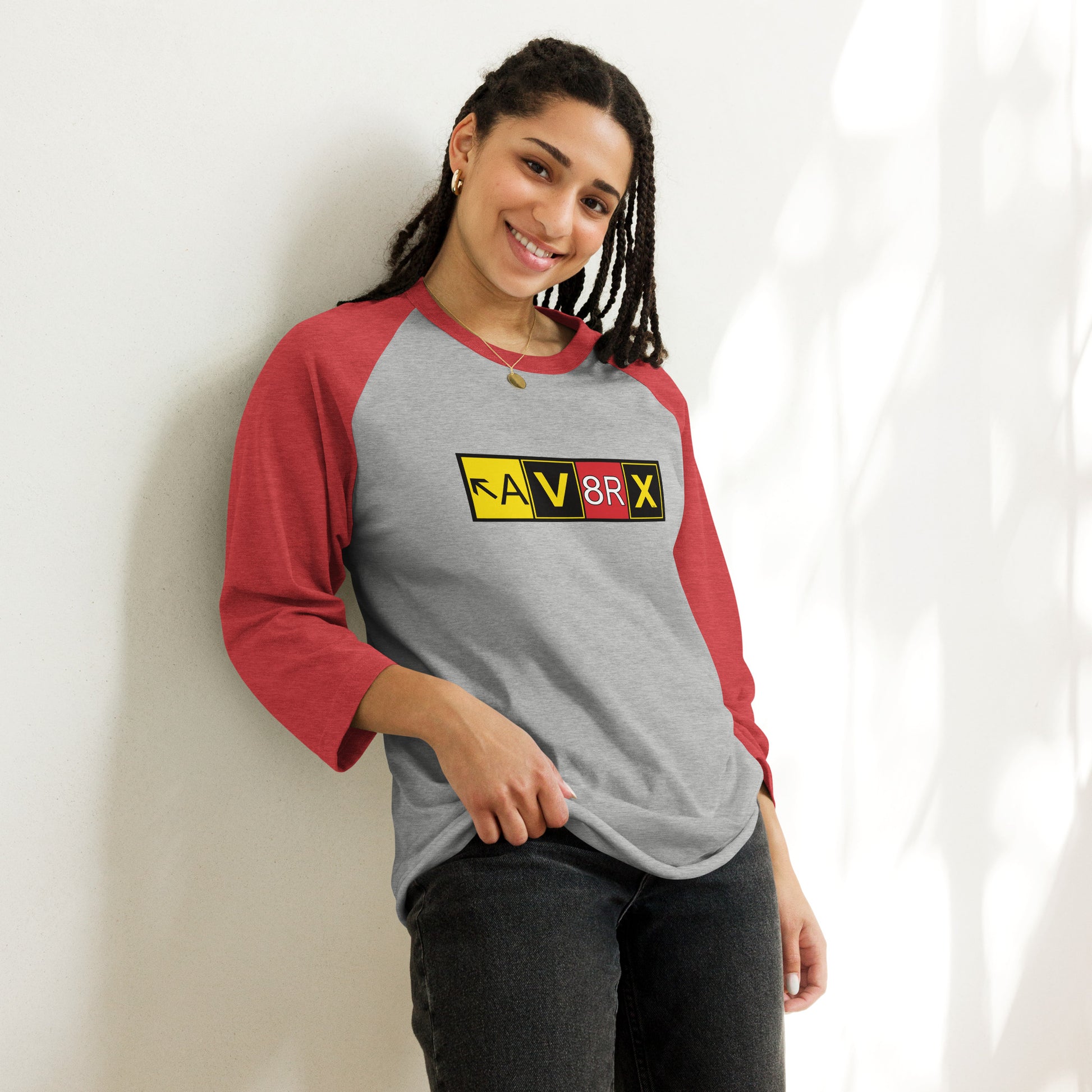 Aviatrix - AV8RX - women's 3/4 sleeve raglan shirt