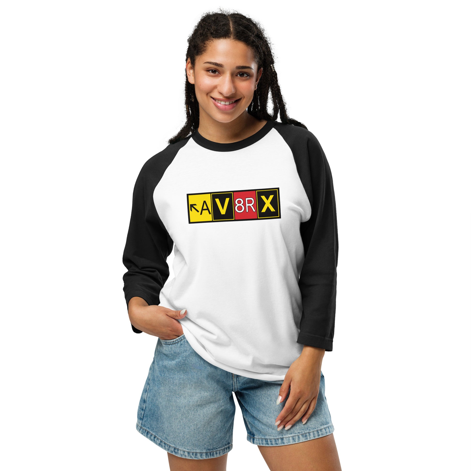 Aviatrix - AV8RX - women's 3/4 sleeve raglan shirt