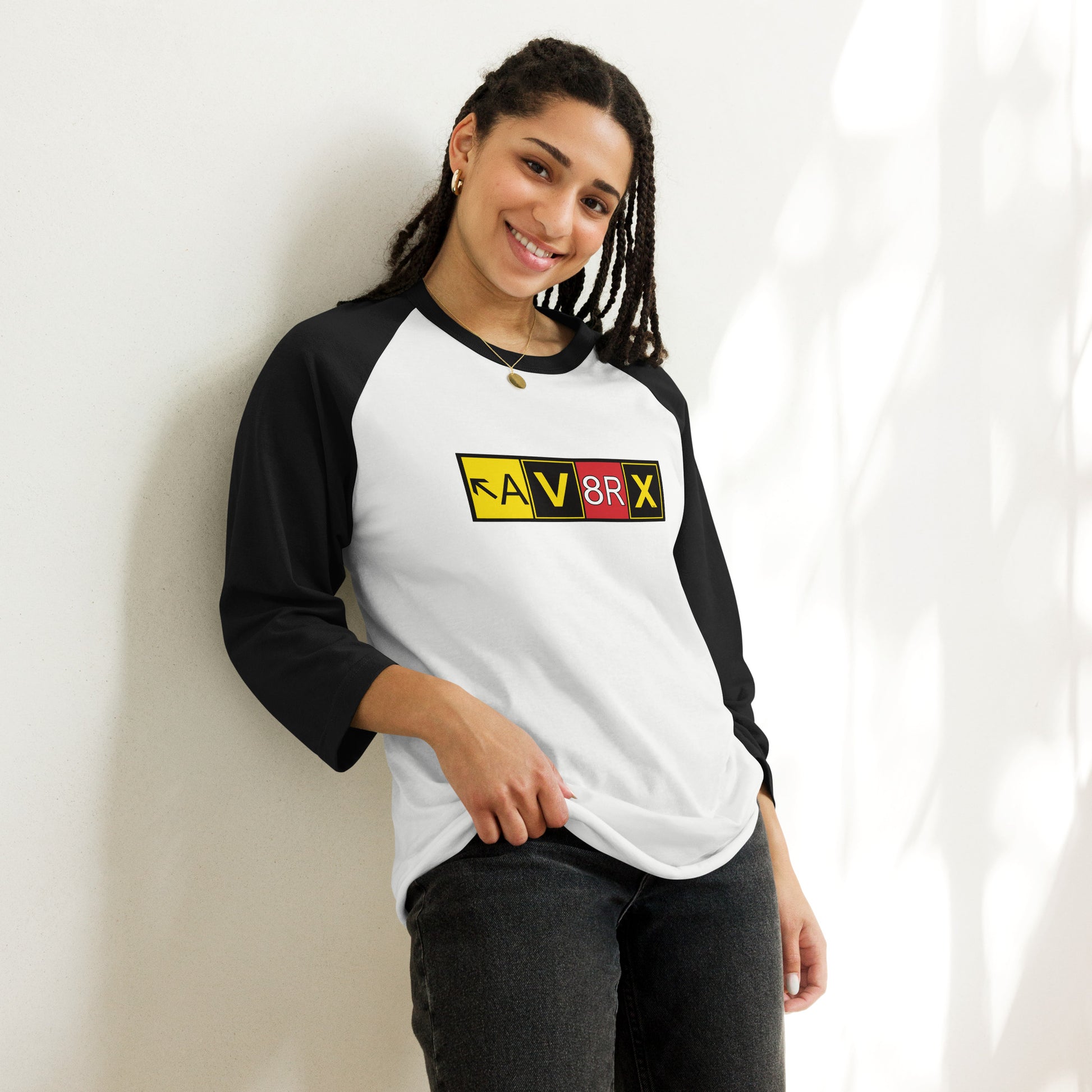 Aviatrix - AV8RX - women's 3/4 sleeve raglan shirt