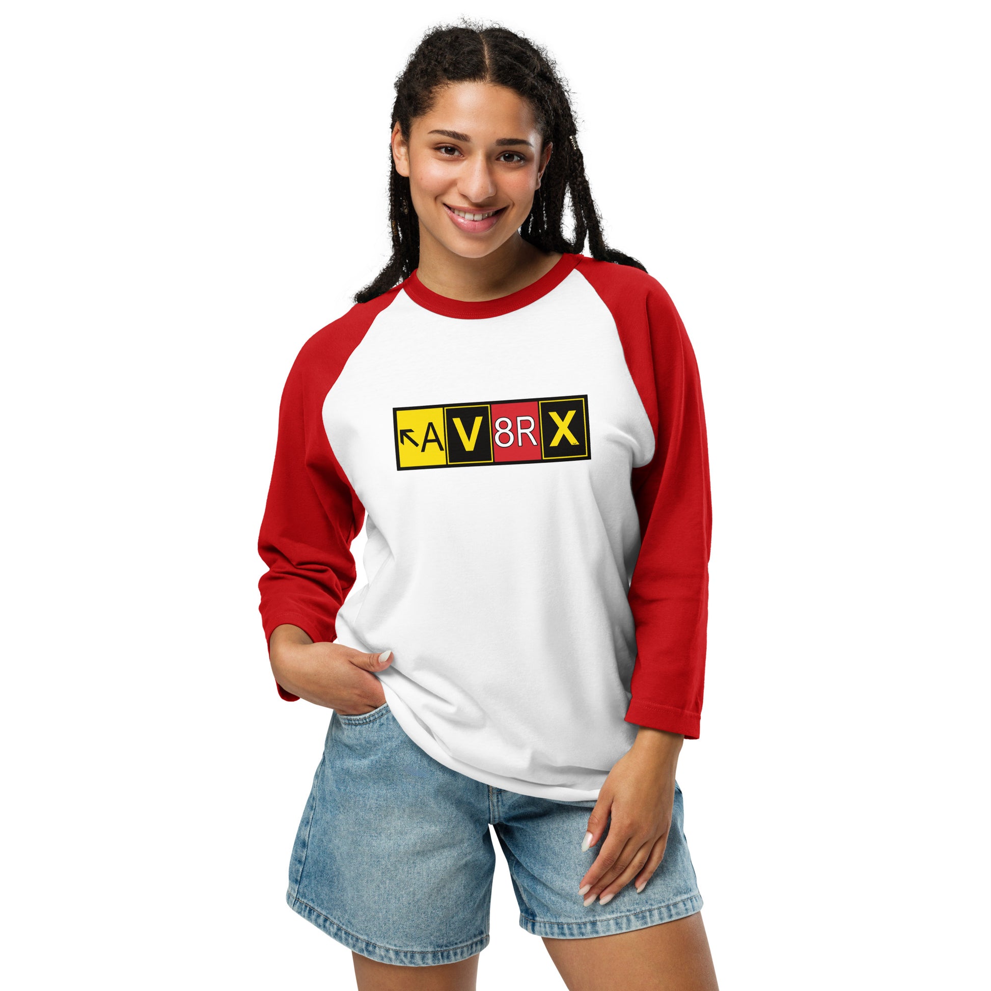 Aviatrix - AV8RX - women's 3/4 sleeve raglan shirt