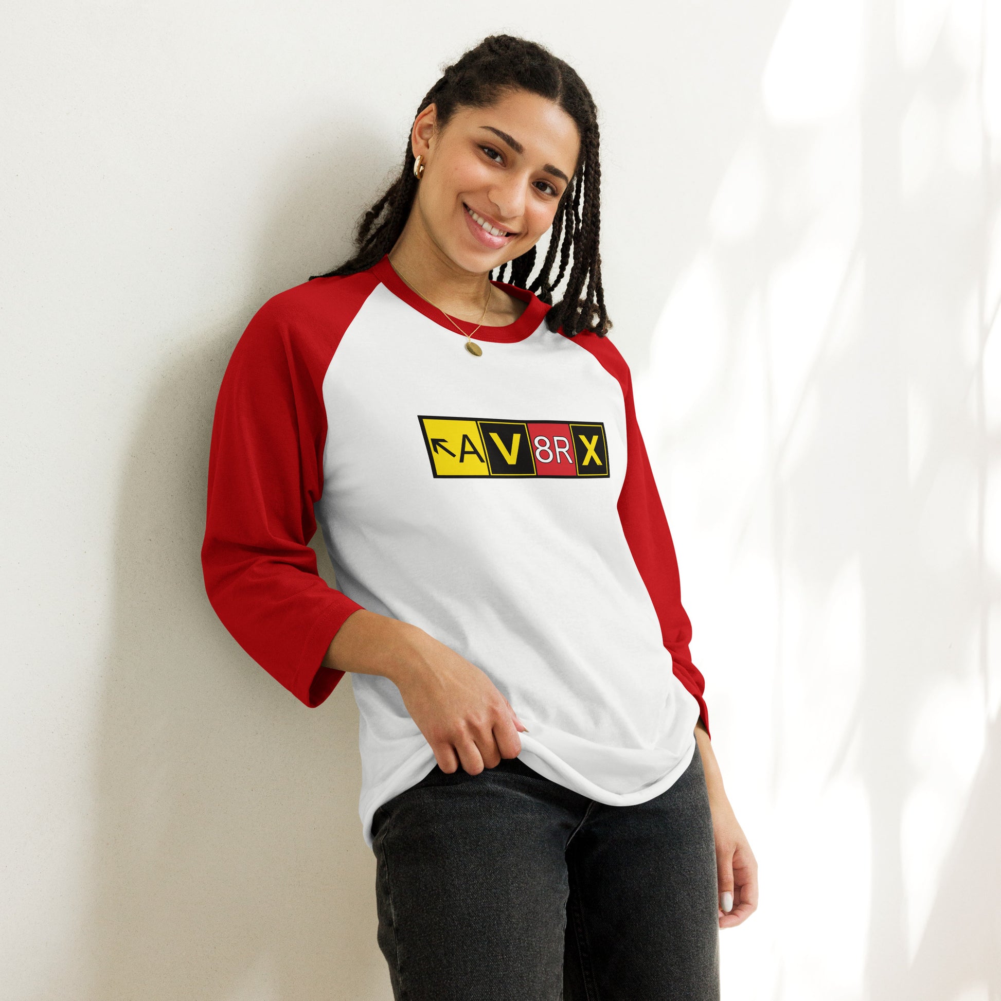 Aviatrix - AV8RX - women's 3/4 sleeve raglan shirt