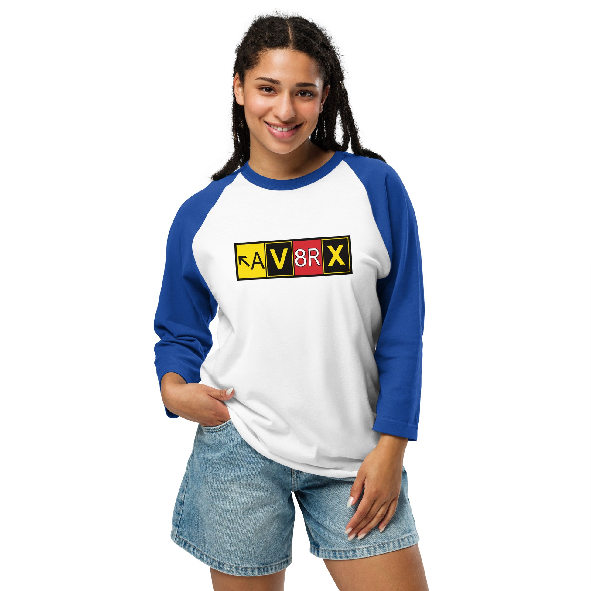 Aviatrix - AV8RX - women's 3/4 sleeve raglan shirt