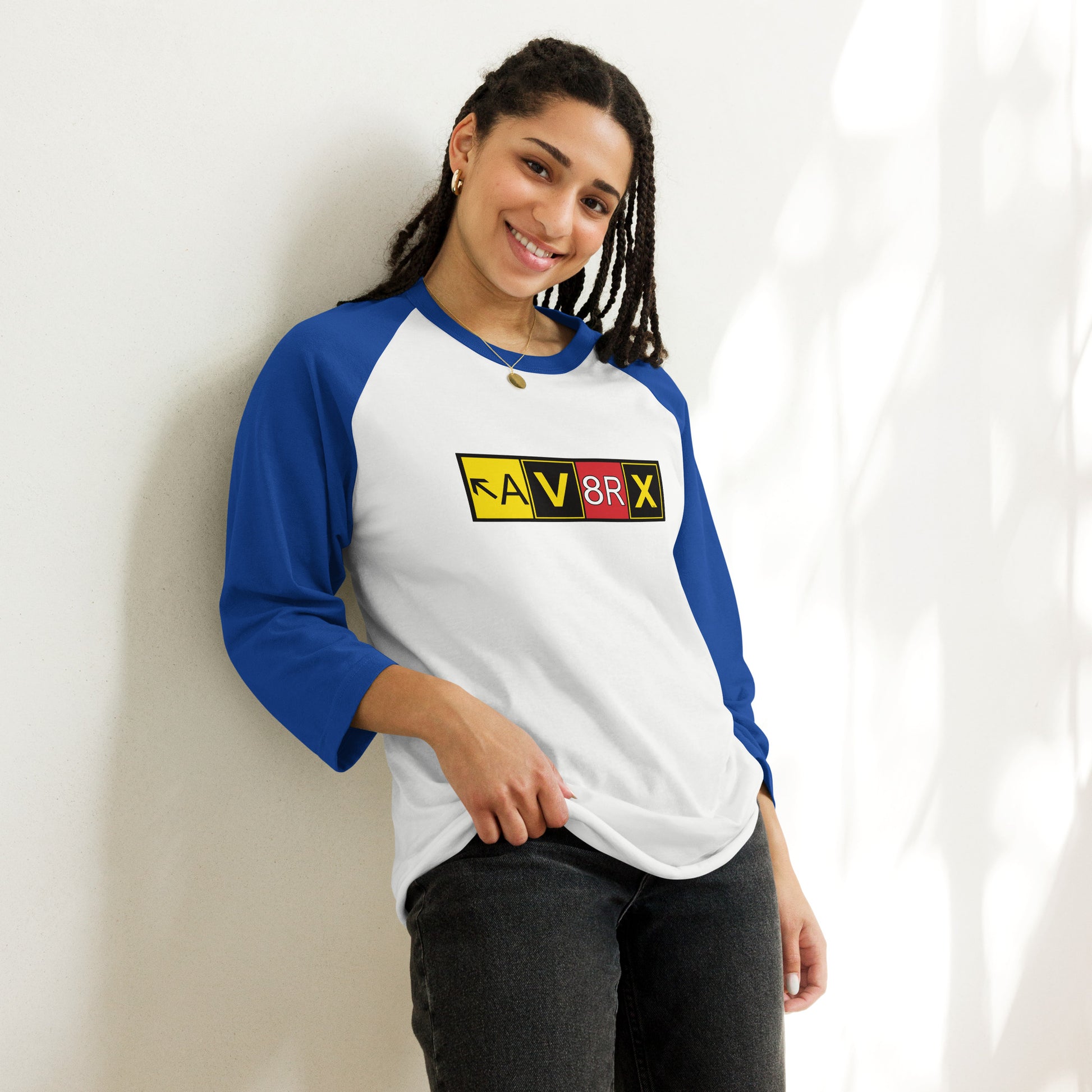 Aviatrix - AV8RX - women's 3/4 sleeve raglan shirt