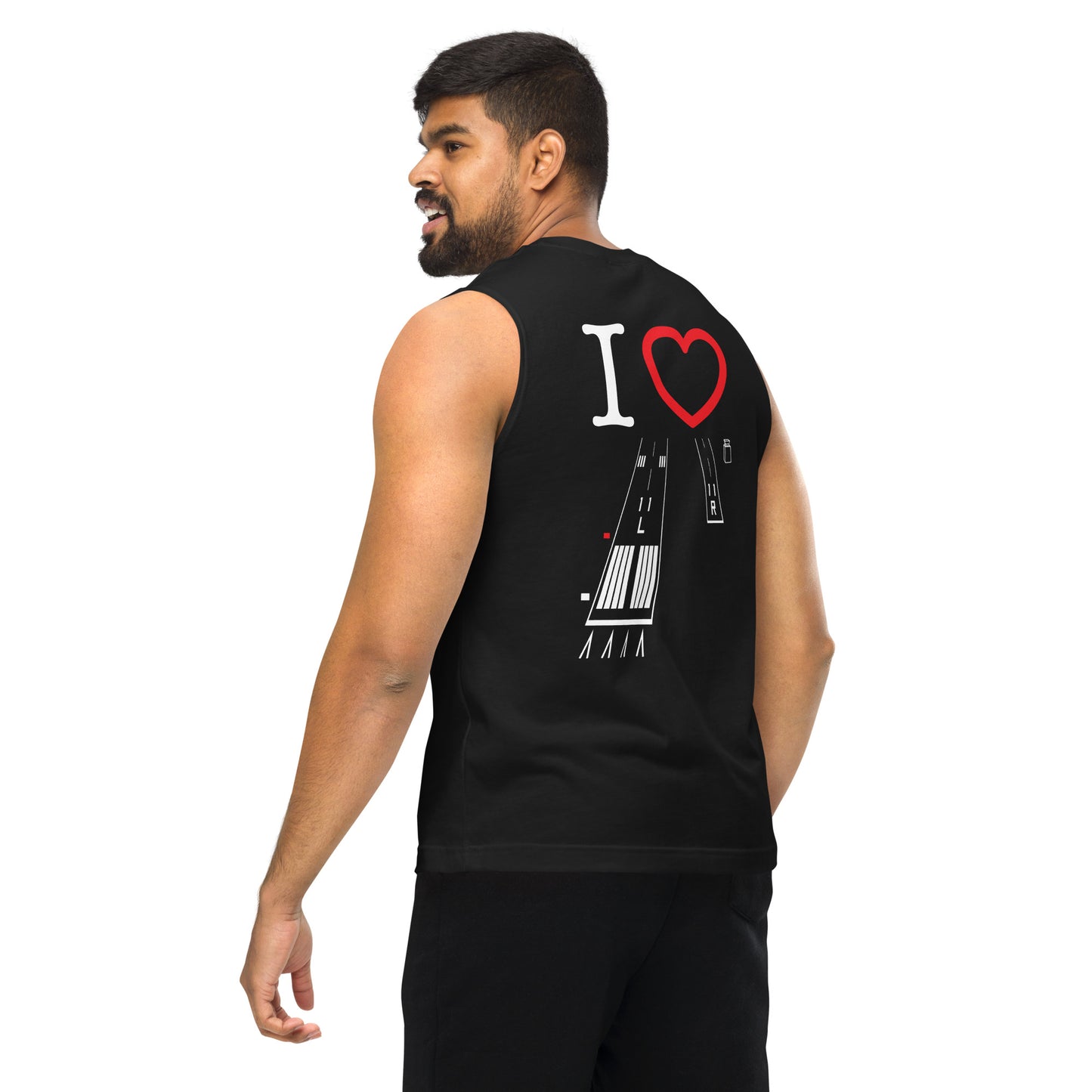 Torrance Airport Runways 29L - 29R / 11L - 11R Muscle Shirt