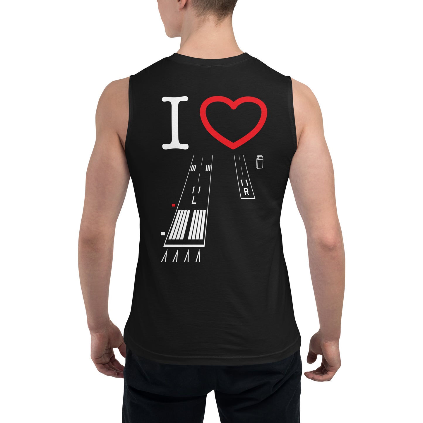 Torrance Airport Runways 29L - 29R / 11L - 11R Muscle Shirt