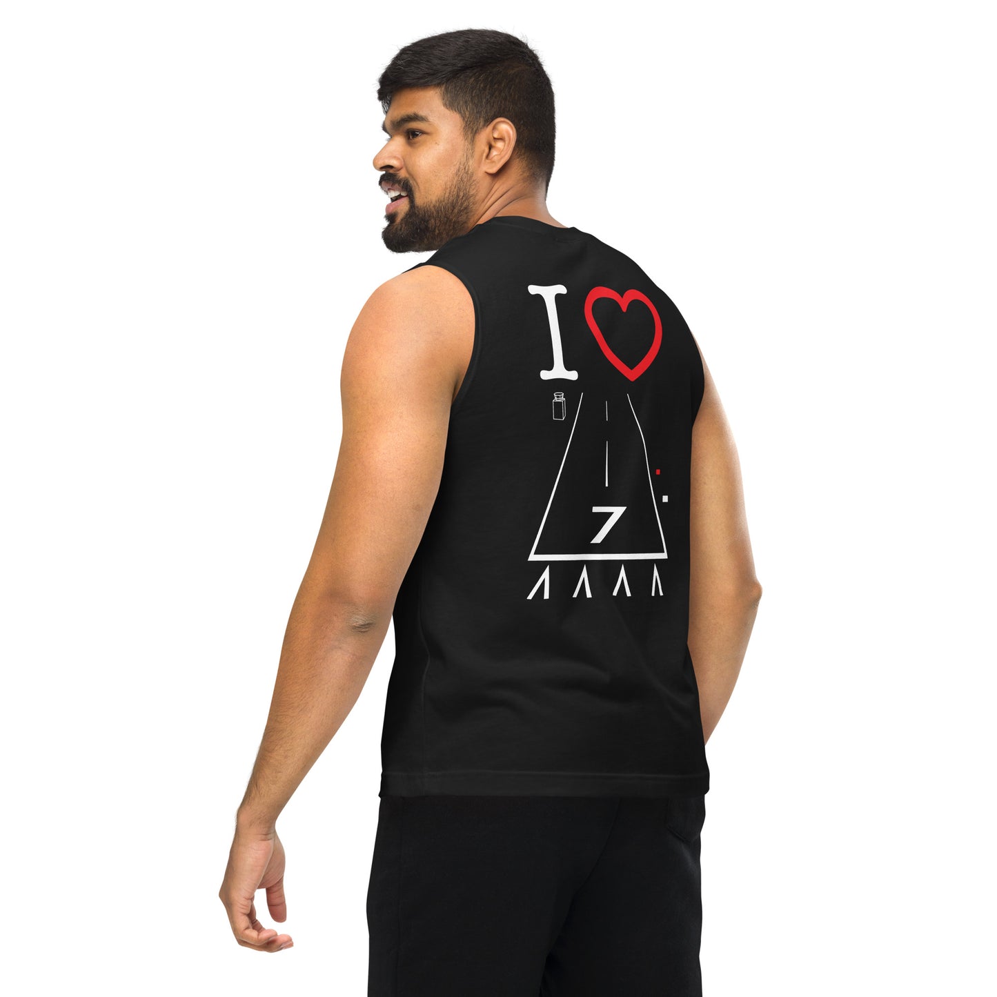 Hawthorne Airport Runway 25 / Runway 7 Muscle Shirt