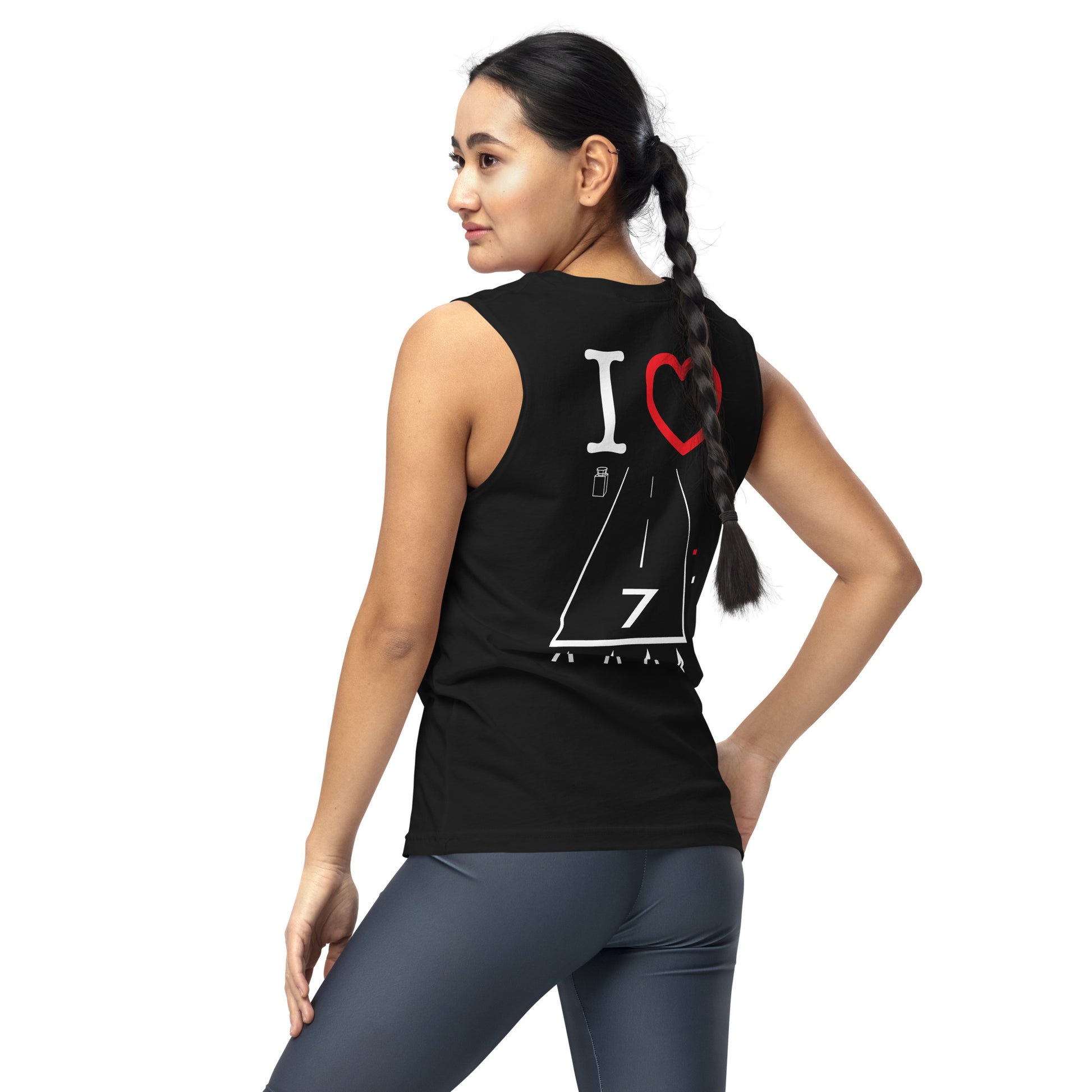 Hawthorne Airport Runway 25 / Runway 7 Muscle Shirt