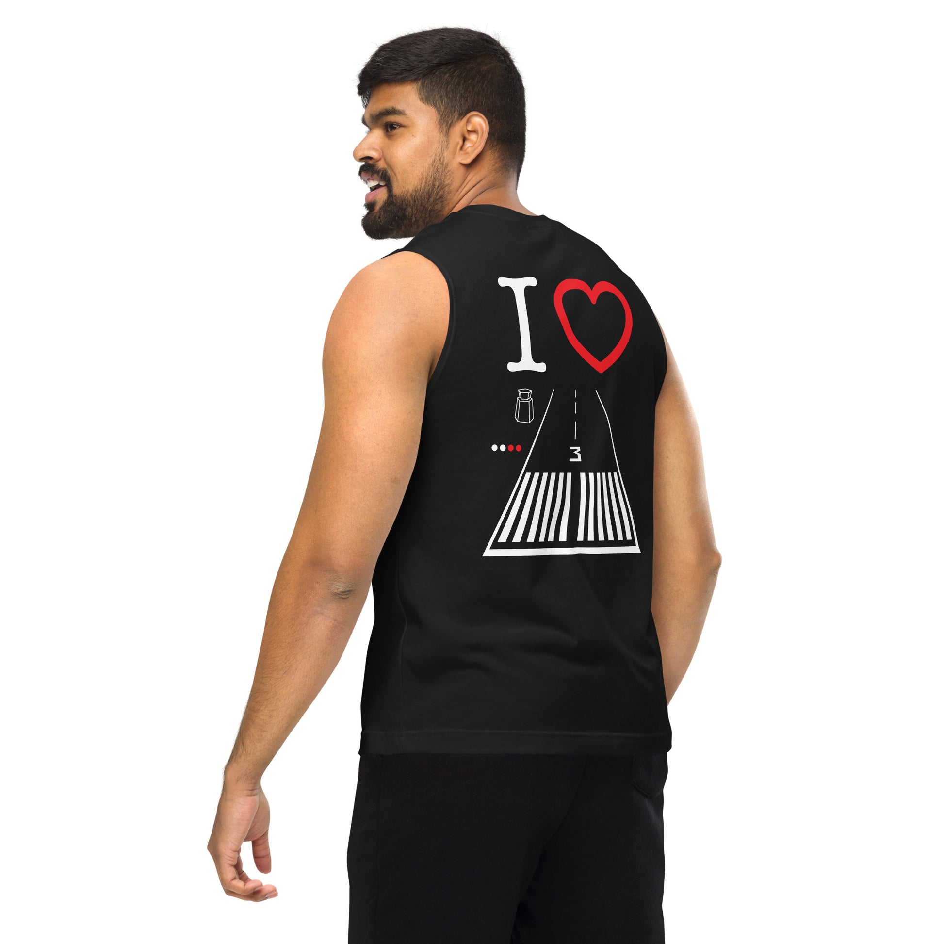 Santa Monica Airport Runway 21 / 3 Muscle Shirt