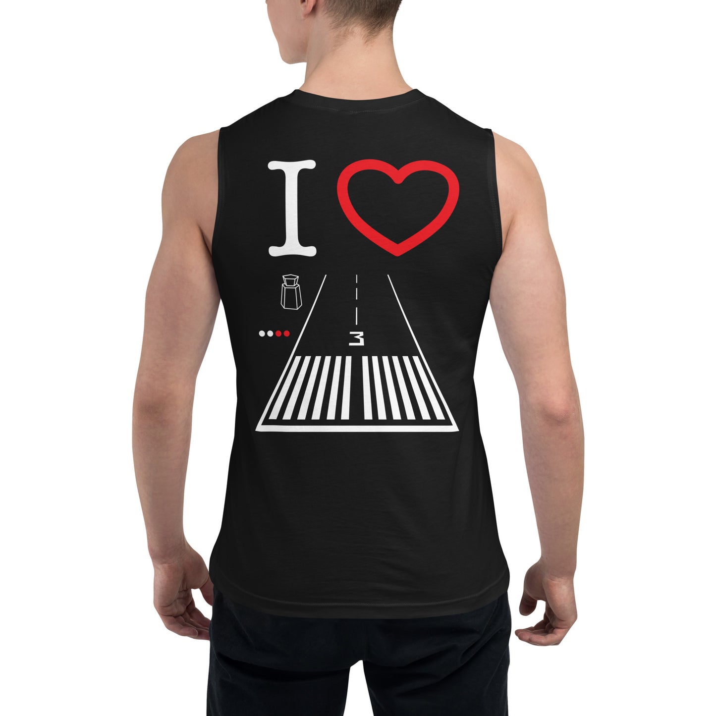 Santa Monica Airport Runway 21 / 3 Muscle Shirt