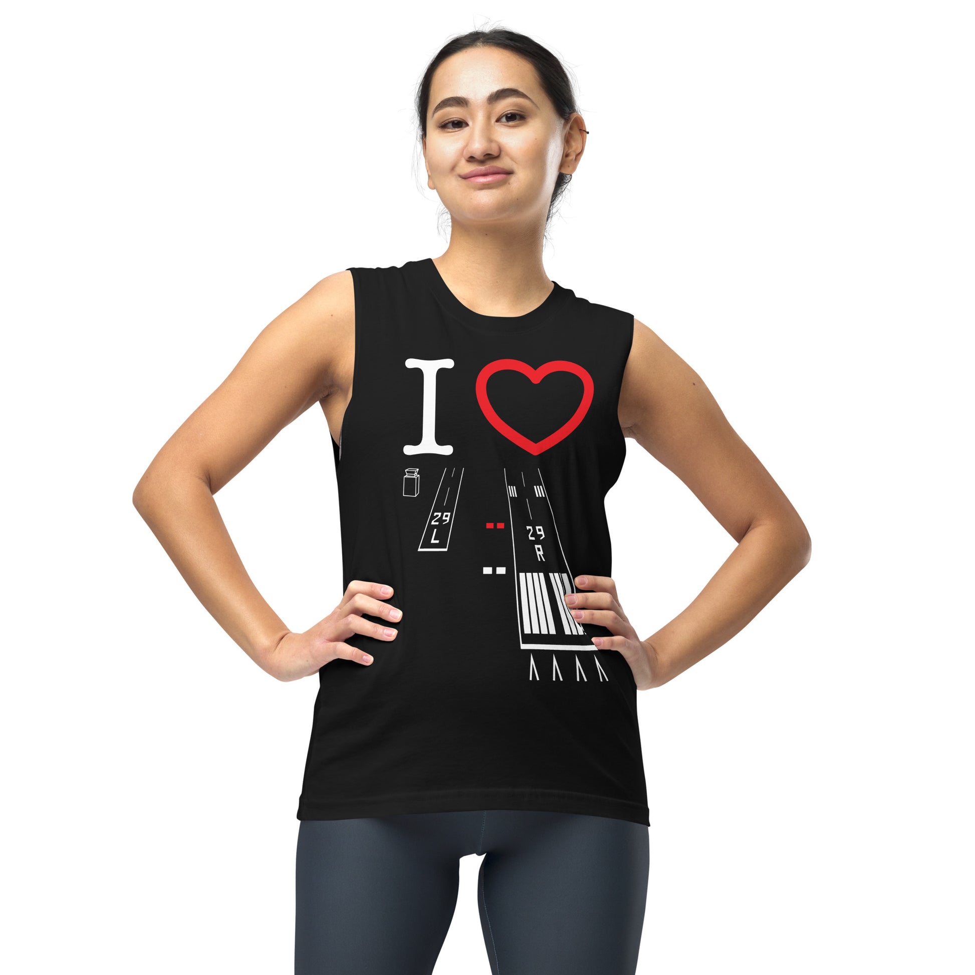 Torrance Airport Runways 29L - 29R / 11L - 11R Muscle Shirt