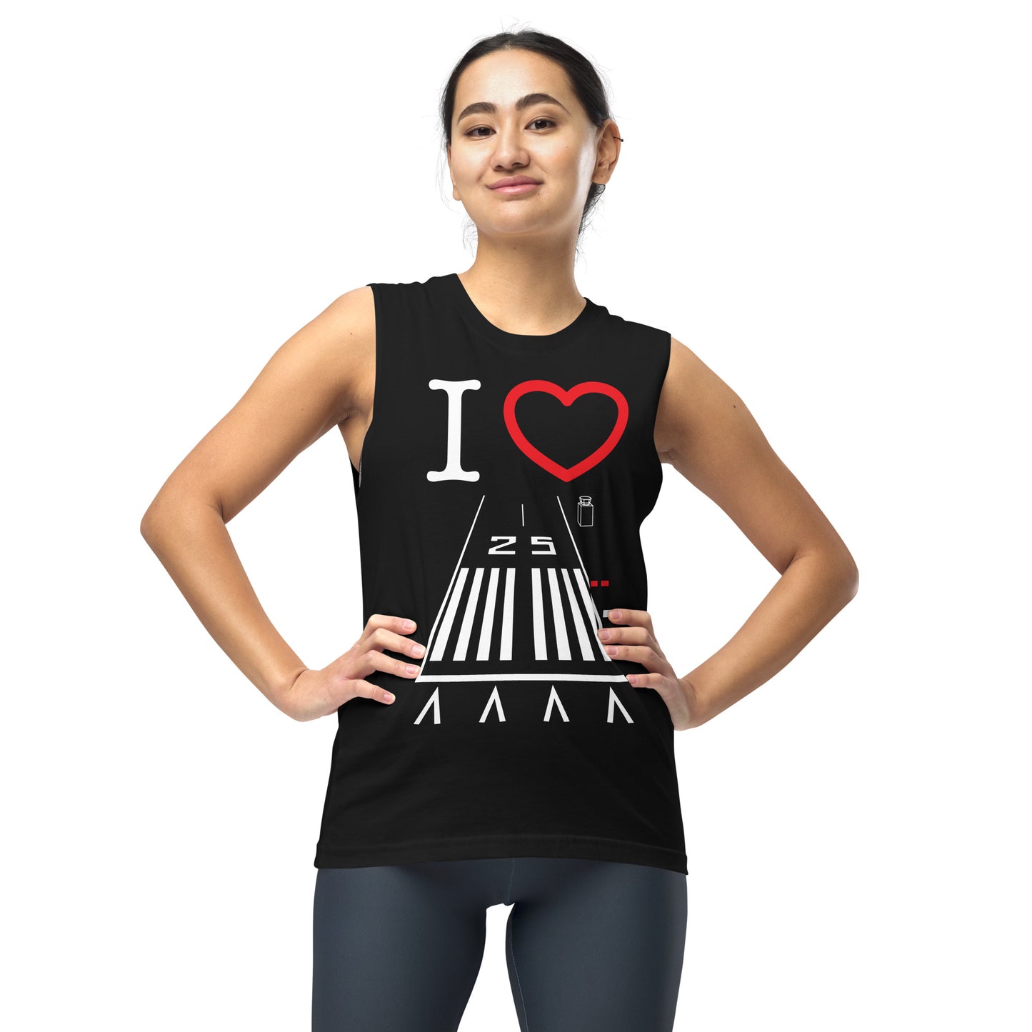 Hawthorne Airport Runway 25 / Runway 7 Muscle Shirt