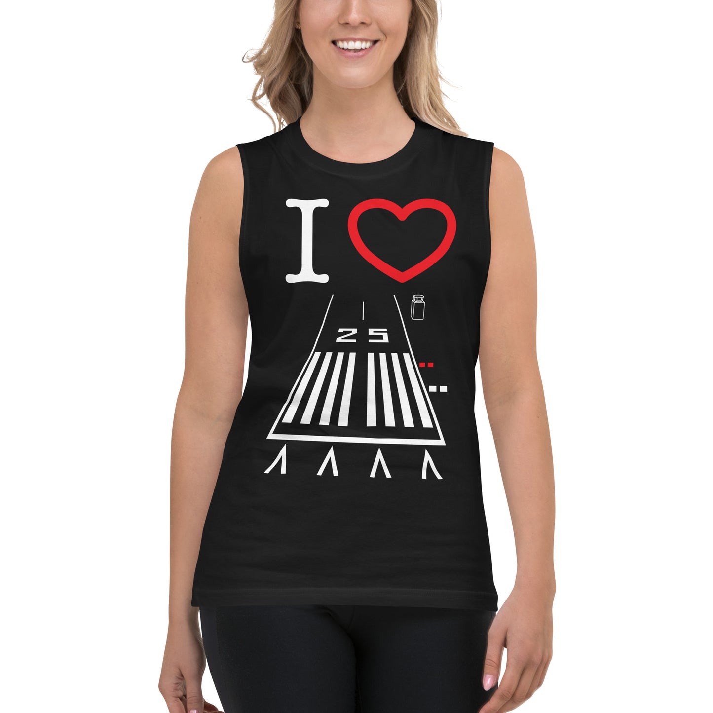 Hawthorne Airport Runway 25 / Runway 7 Muscle Shirt