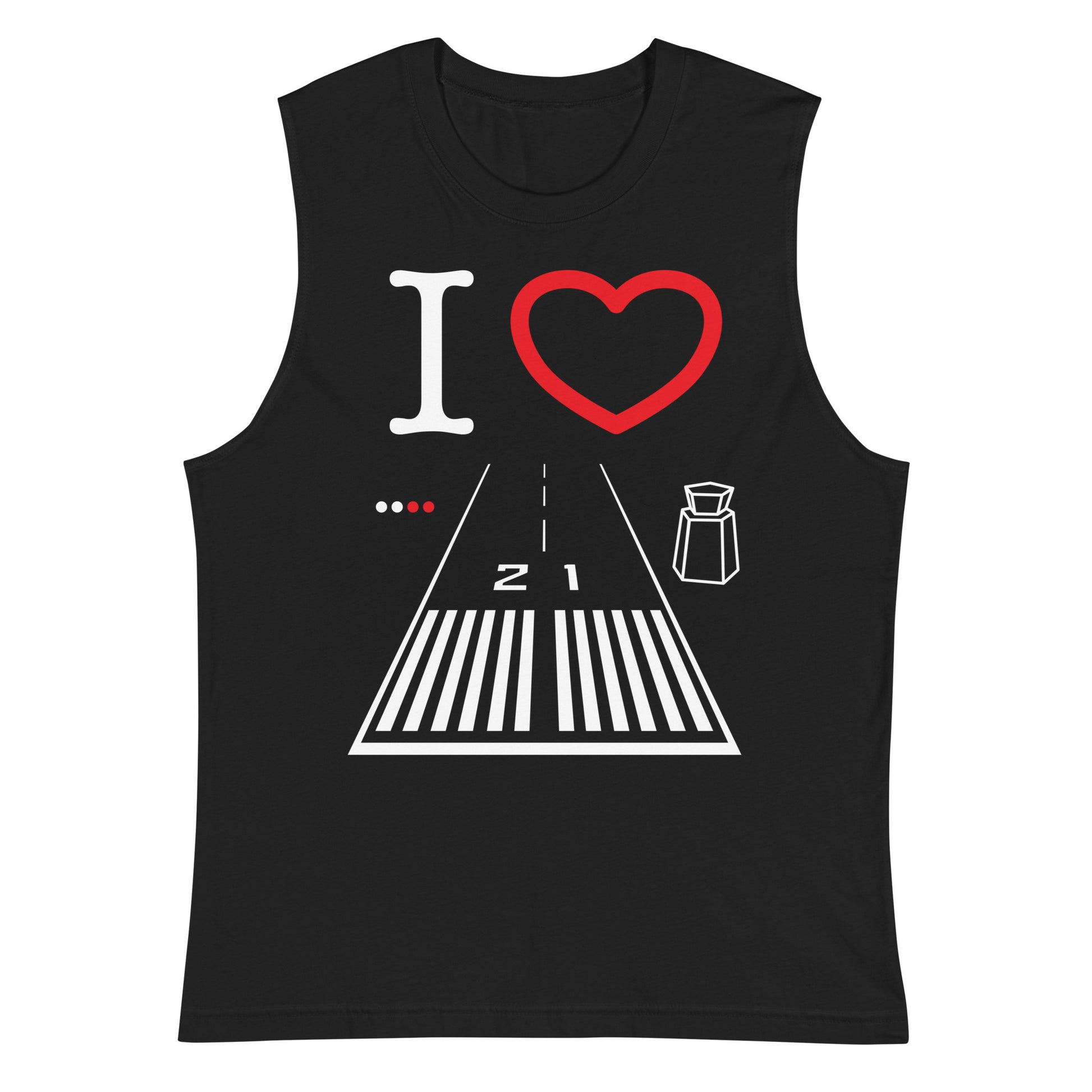 Santa Monica Airport Runway 21 / 3 Muscle Shirt