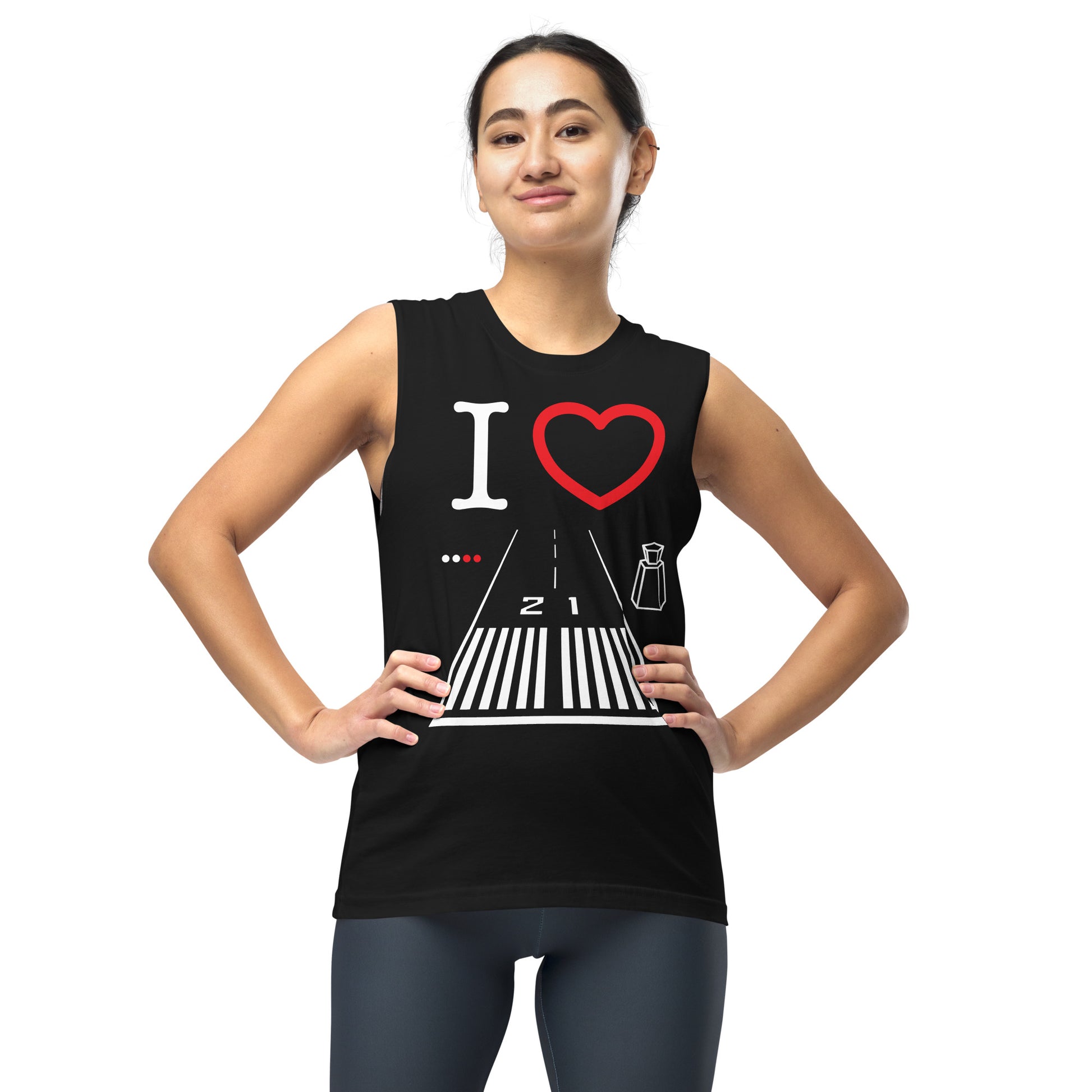 Santa Monica Airport Runway 21 / 3 Muscle Shirt