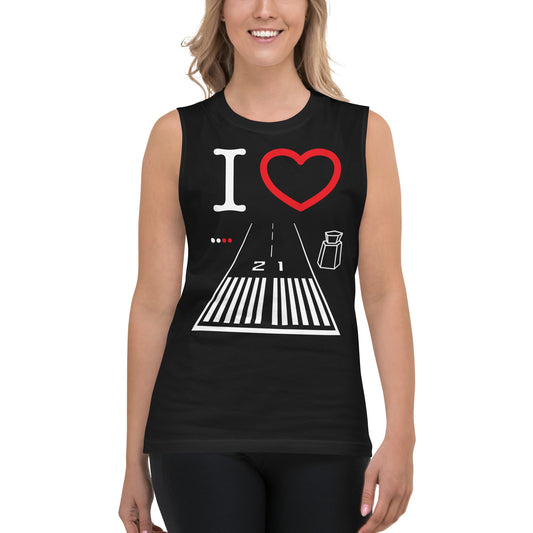 Santa Monica Airport Runway 21 / 3 Muscle Shirt