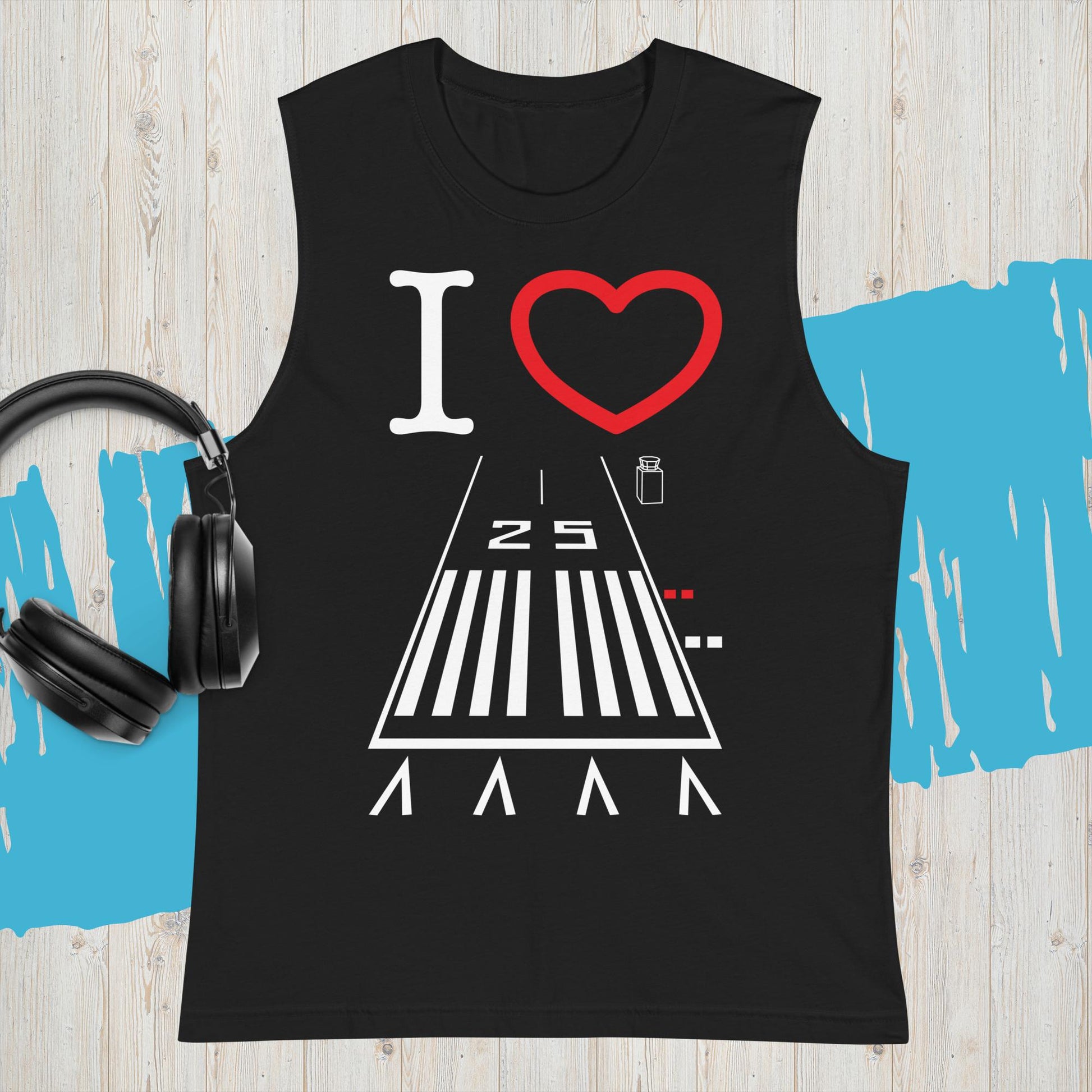 Hawthorne Airport Runway 25 / Runway 7 Muscle Shirt