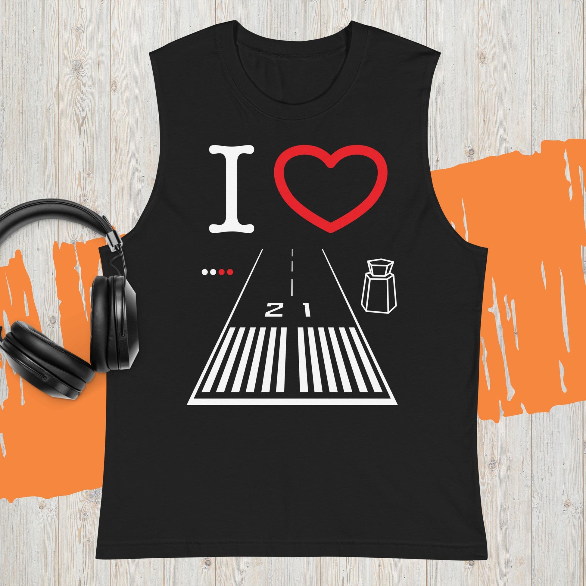 Santa Monica Airport Runway 21 / 3 Muscle Shirt