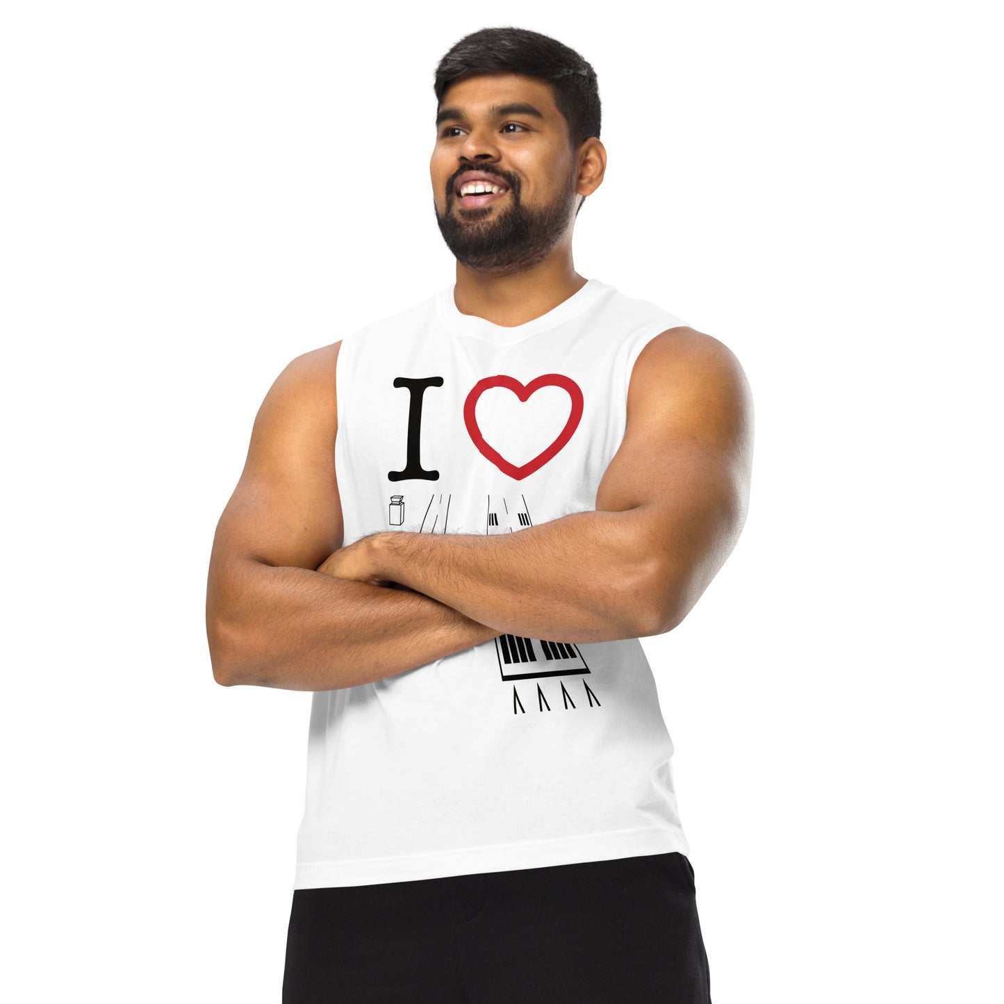 Torrance Airport Runways 29L - 29R / 11L - 11R Muscle Shirt (white)