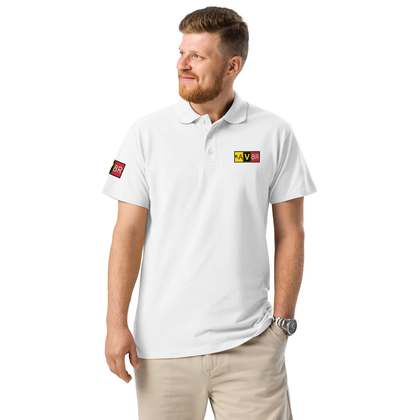 Aviator - AV8R - men's premium pique polo shirt