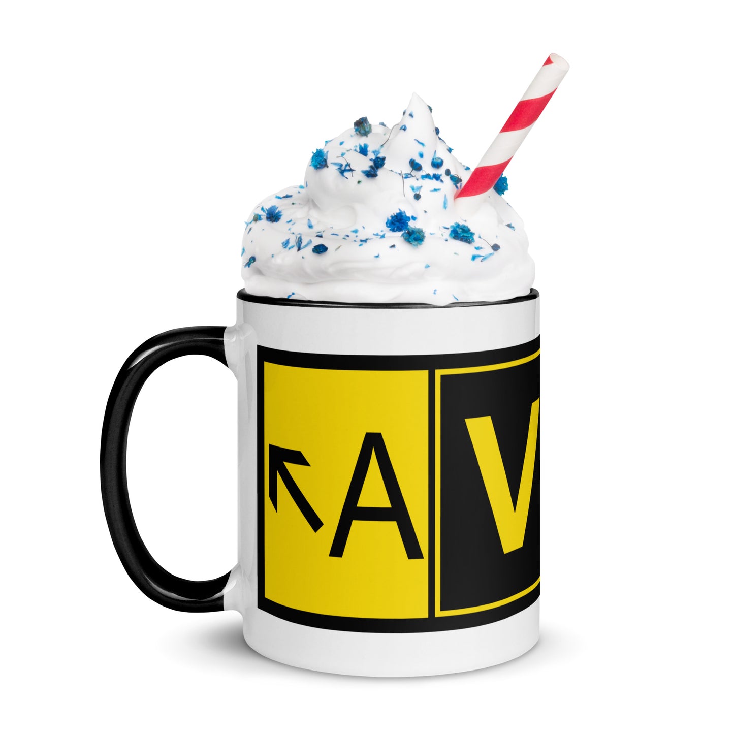 Aviatrix 11 oz. mug with color inside