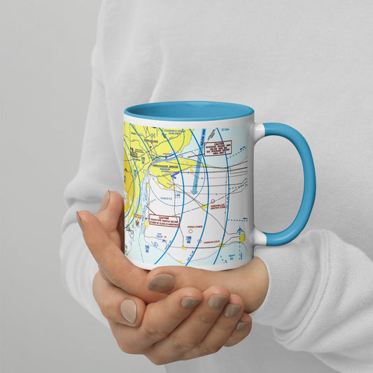 Detroit Flyway Chart mug with color inside