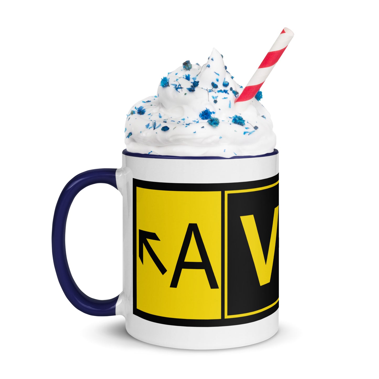 Aviatrix 11 oz. mug with color inside
