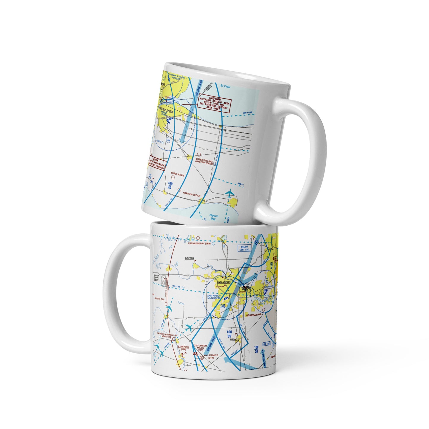Detroit Flyway Chart mug