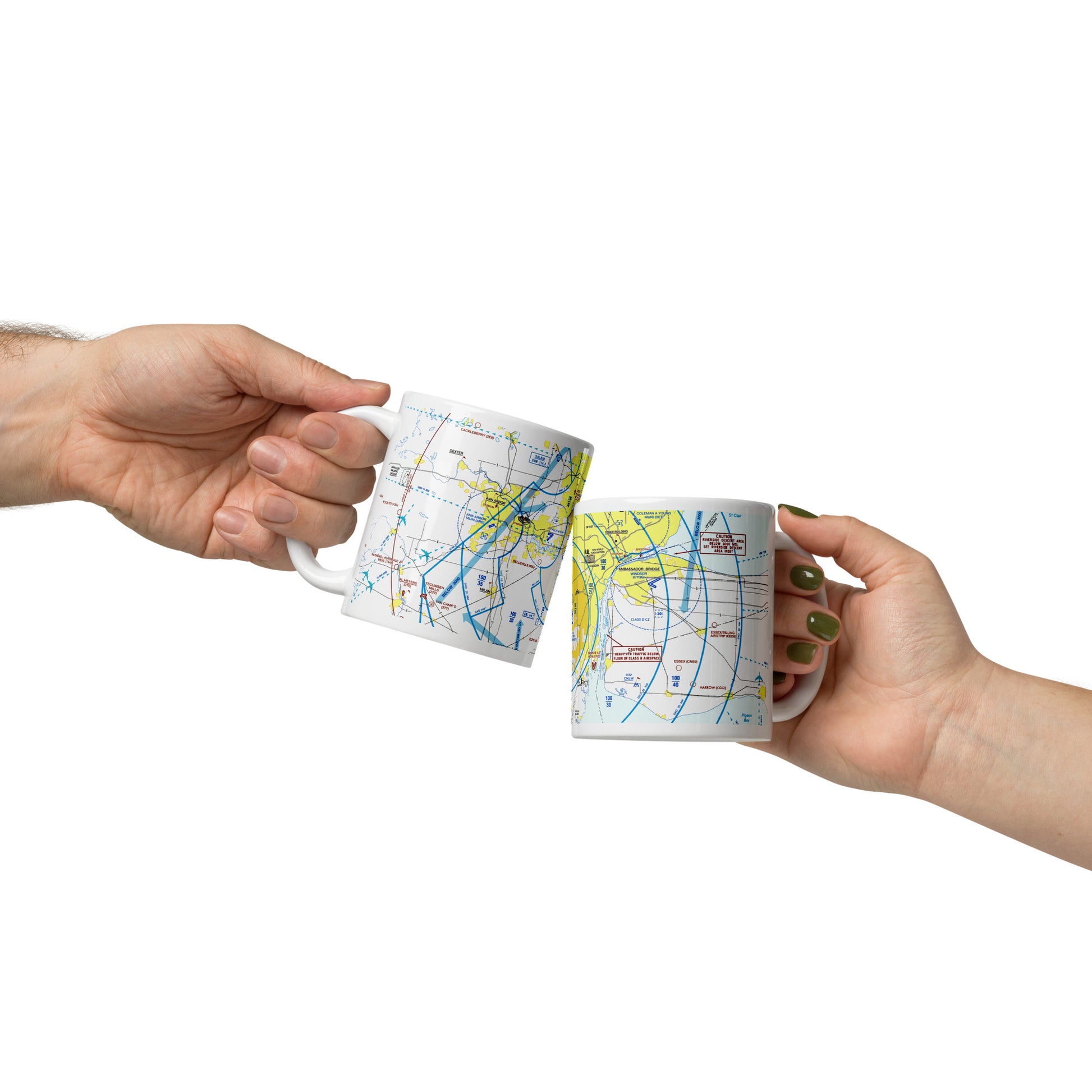 Detroit Flyway Chart mug