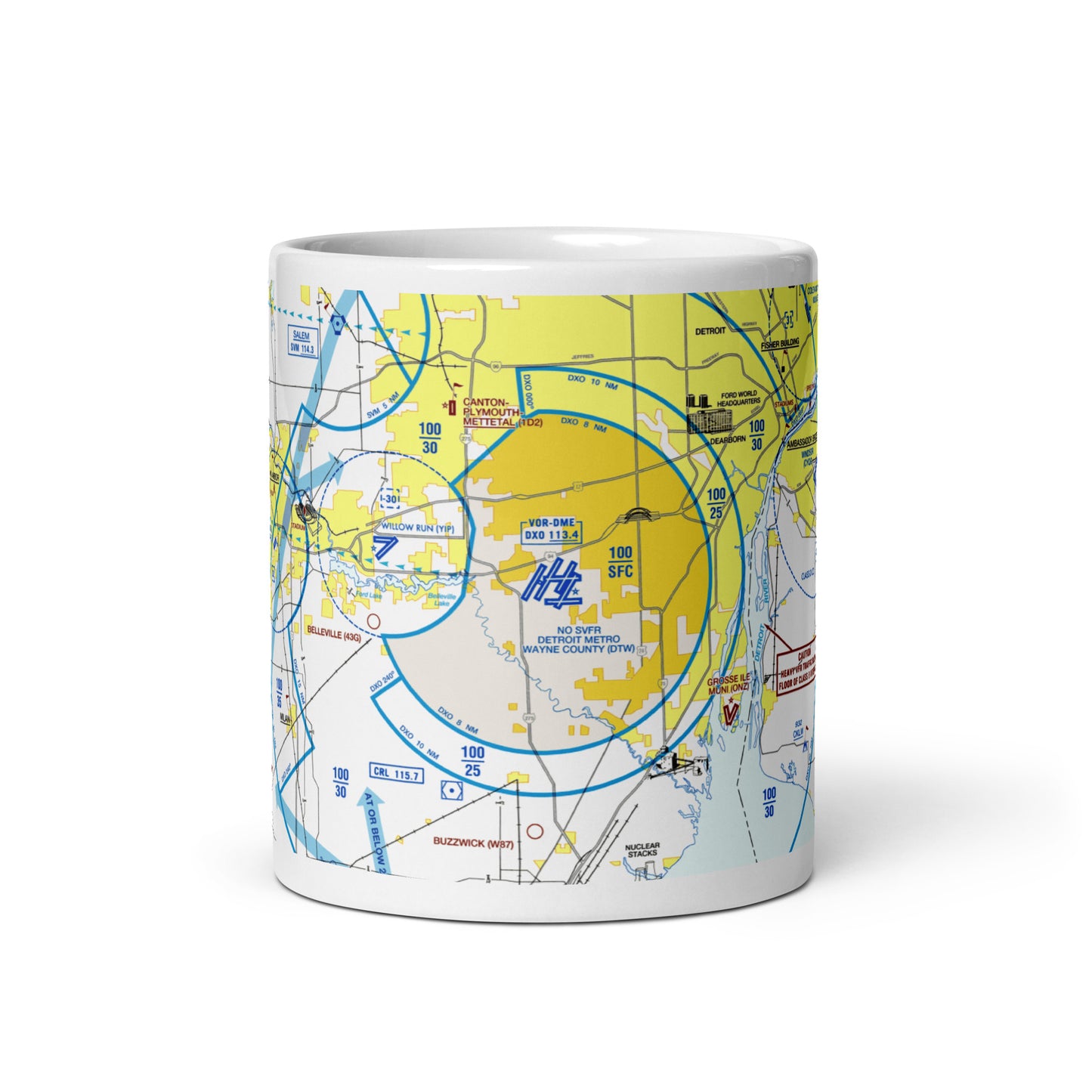 Detroit Flyway Chart mug