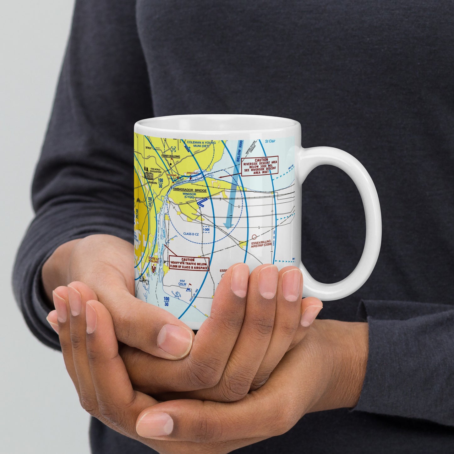 Detroit Flyway Chart mug