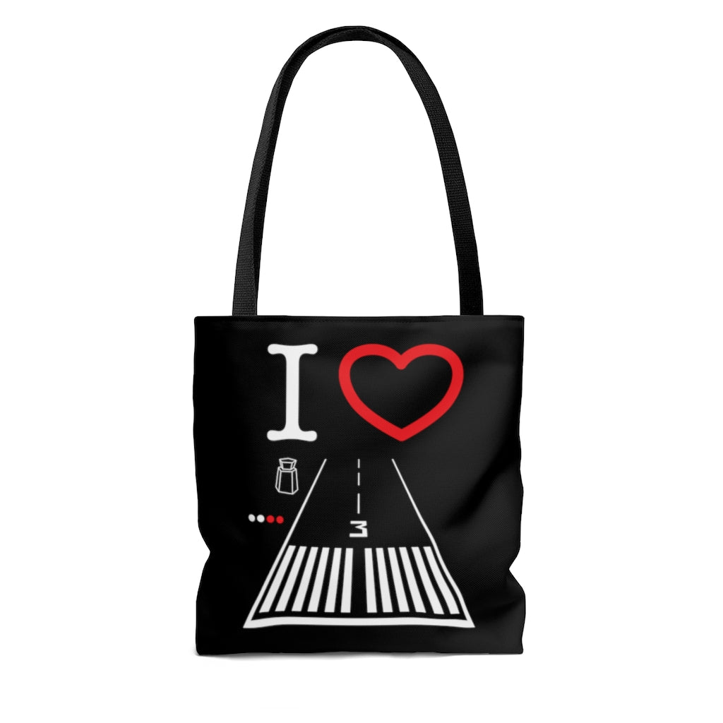 Santa Monica Airport Runway 21 / 3 - tote bag (black)