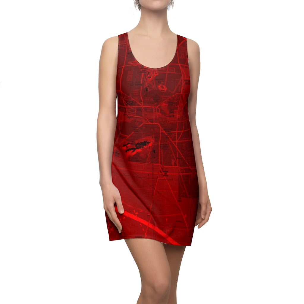 Phoenix TAC Chart racerback dress (red)