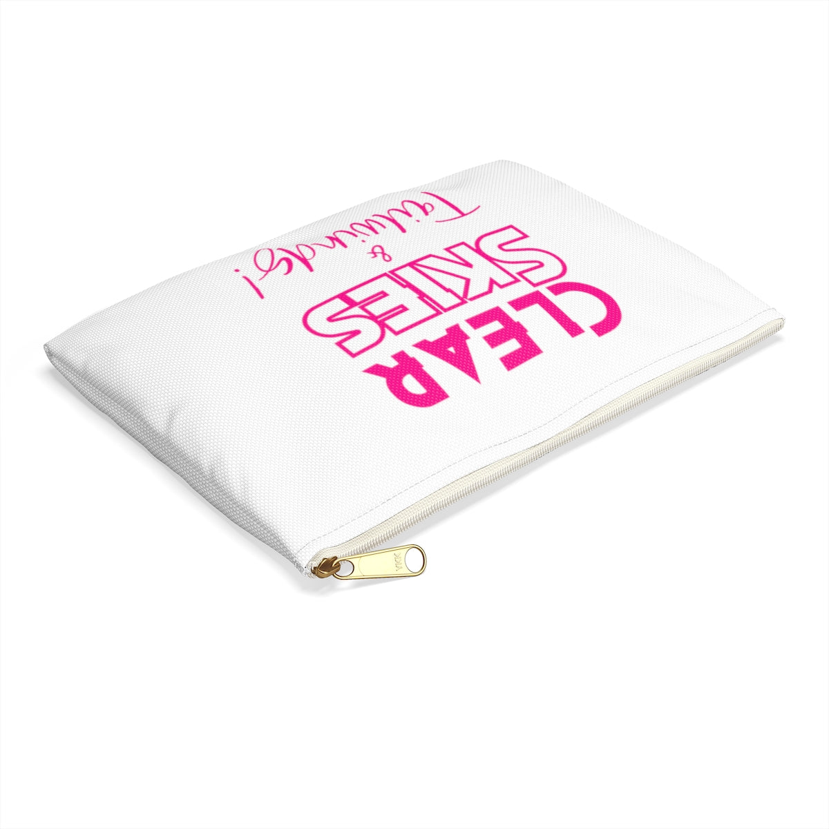 Clear Skies & Tailwinds Accessory Pouch (pink)