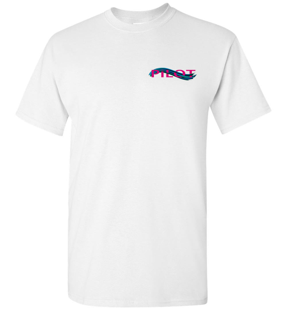 Student Pilots Solo - short-sleeve unisex T-shirt (pink/blue)