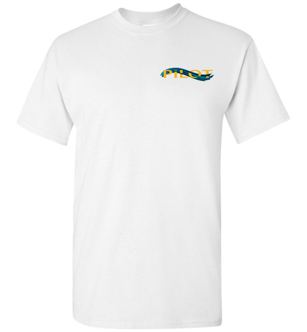 Student Pilots Solo - short-sleeve unisex T-shirt (yellow/blue)