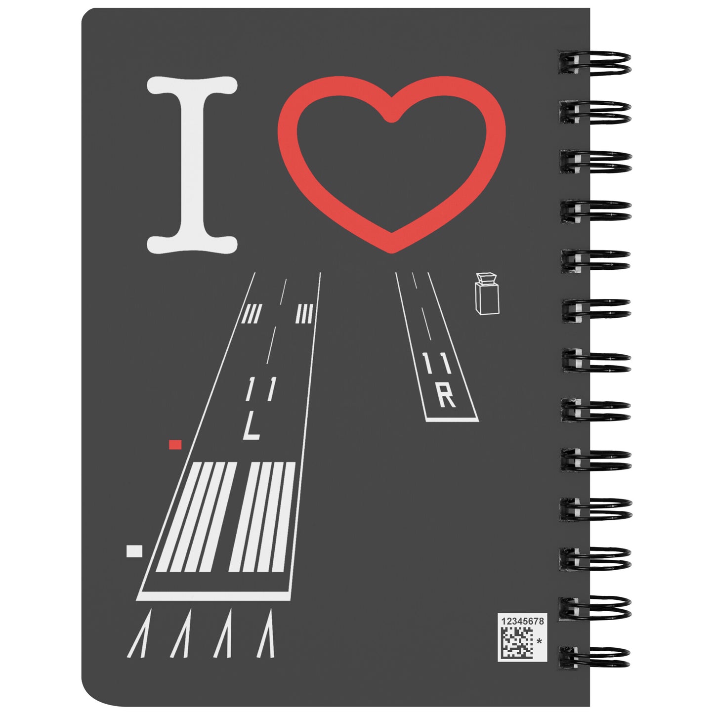Torrance Airport Runways 29L - 29R / 11L - 11R spiral notebook