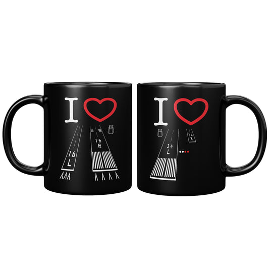 Van Nuys Airport Runways 16L - 16R / 34L - 34R - 11oz mug