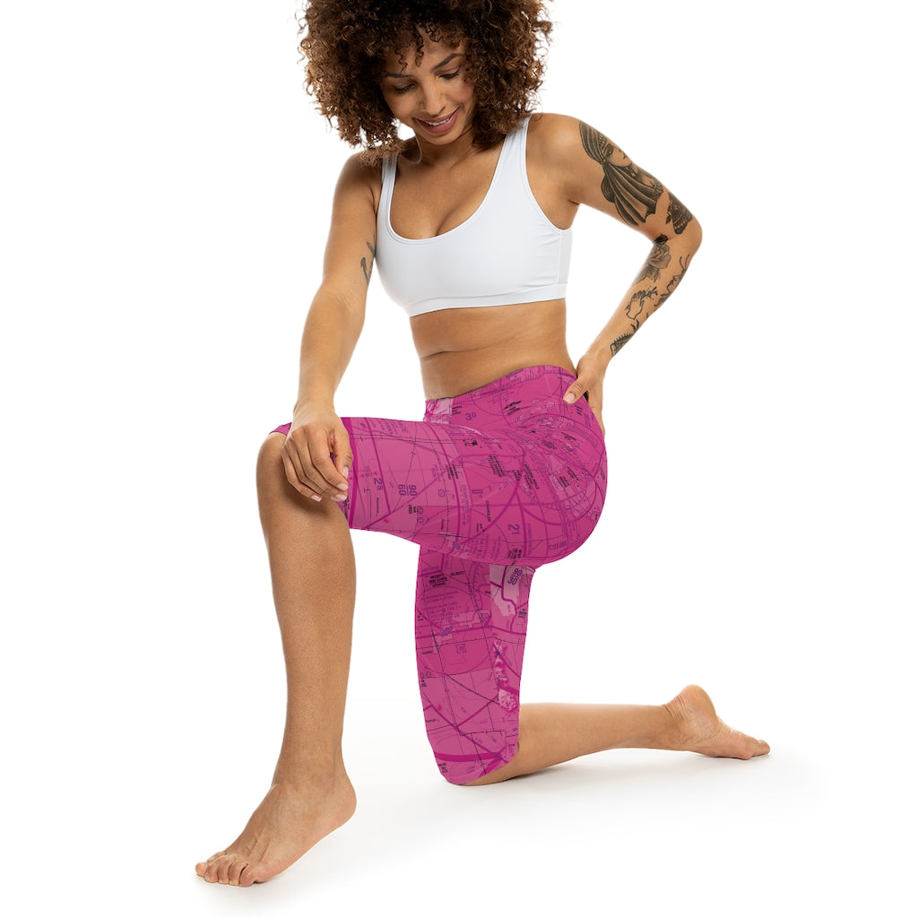 Phoenix TAC Chart capri leggings (pink)