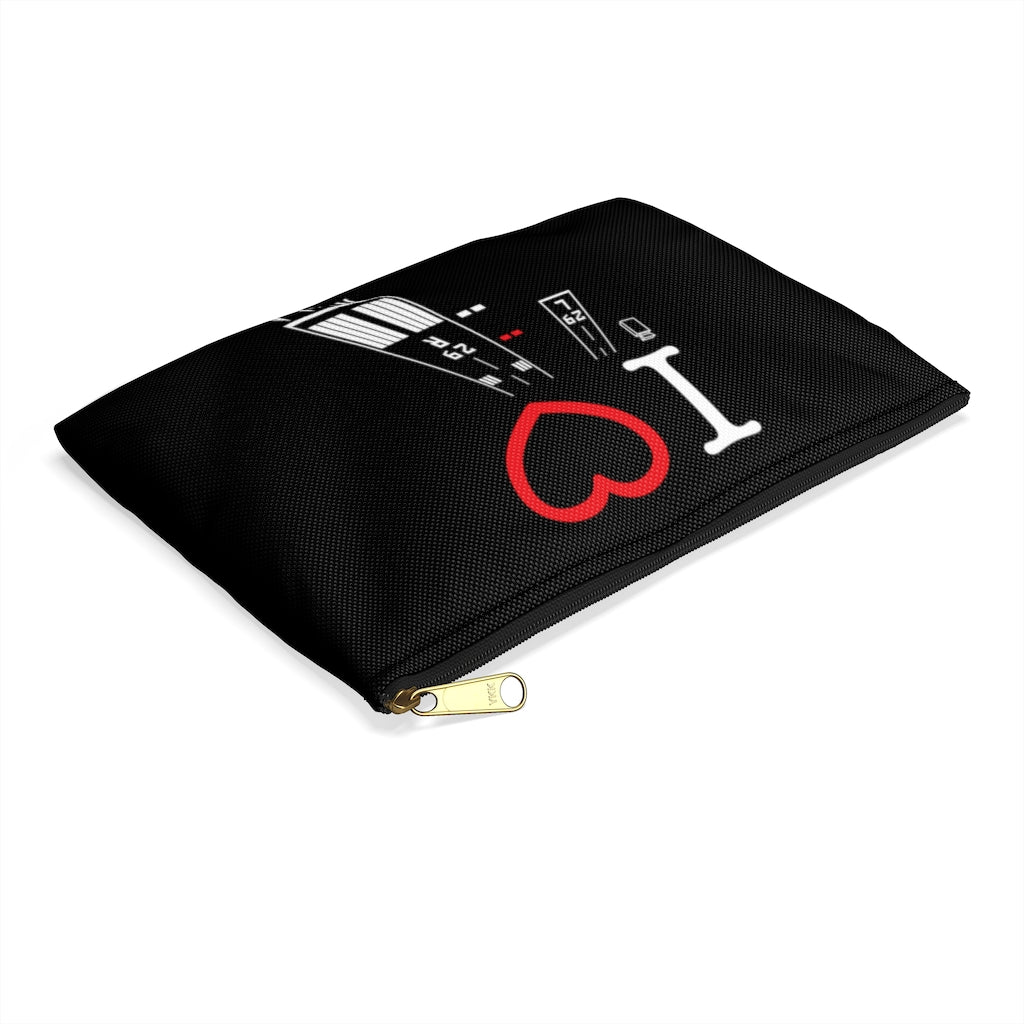 Torrance Airport Runways 29L - 29R / 11L - 11R Accessory Pouch (black)