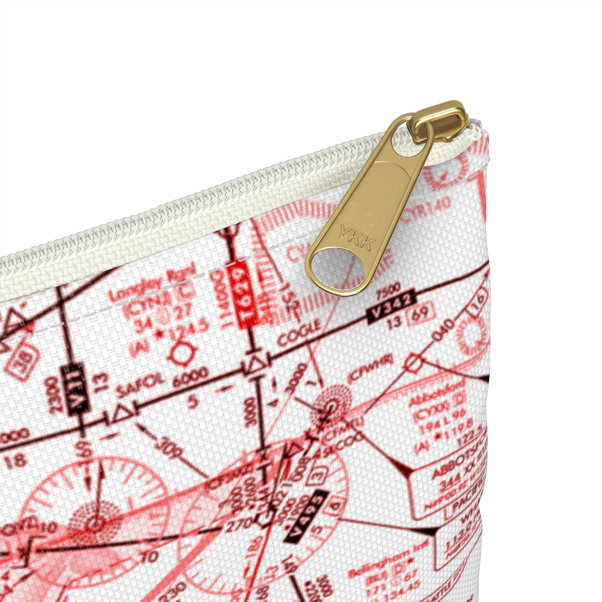 Enroute Low Altitude Chart Accessory Pouch (red&white)