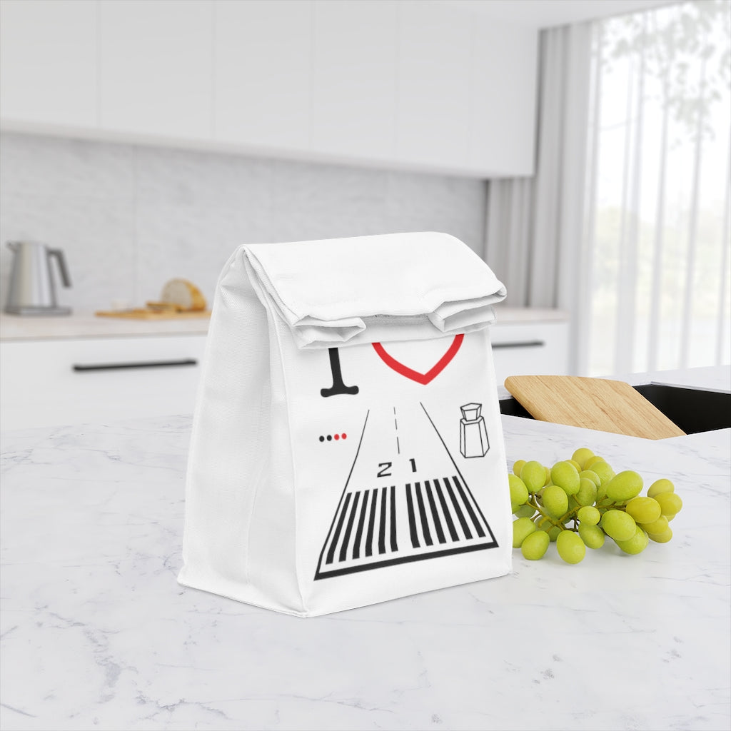 Santa Monica Airport lunch bag (white)