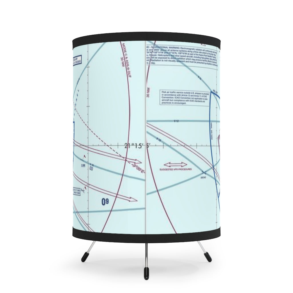 Honolulu Sectional Chart - Tripod Lamp