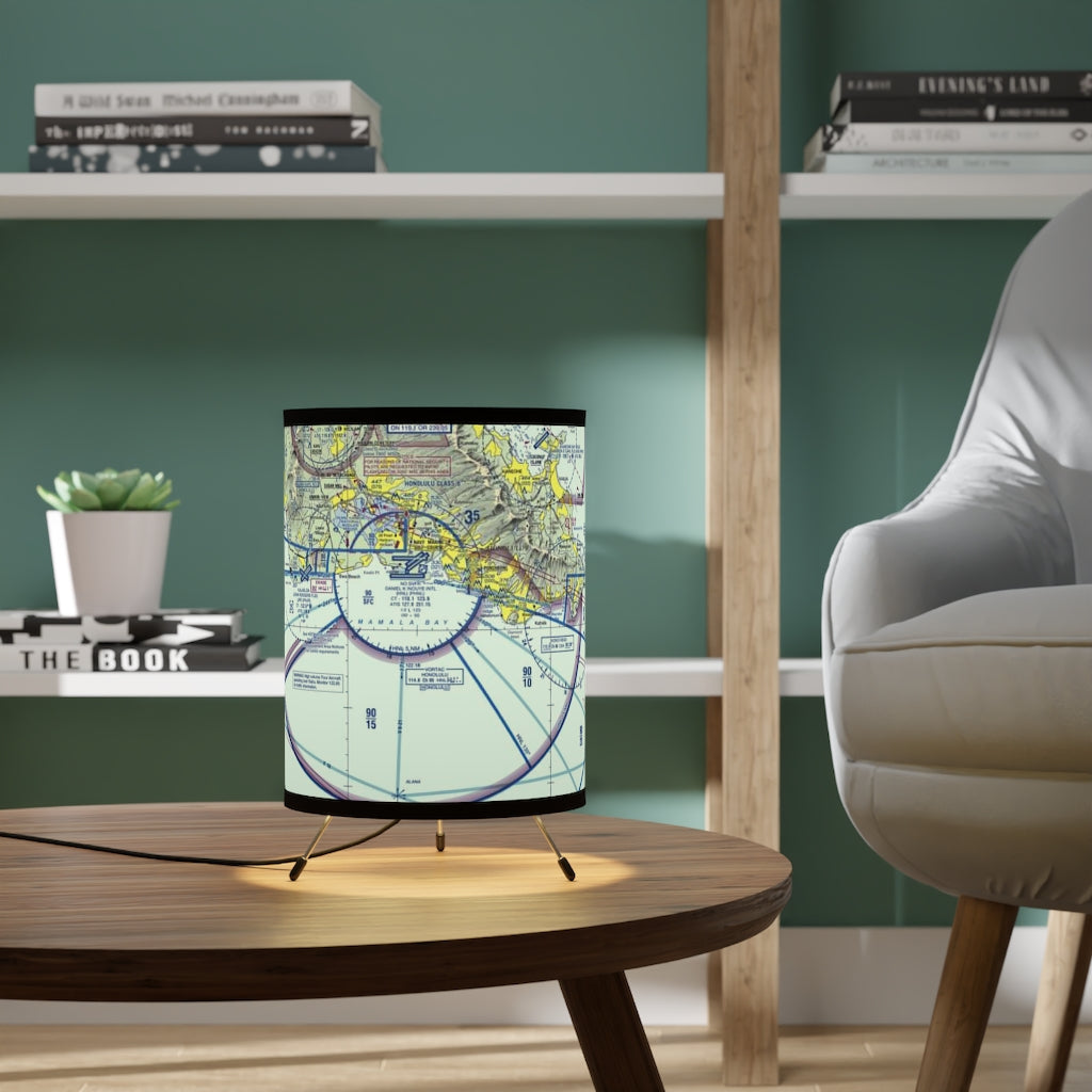Honolulu Sectional Chart - Tripod Lamp