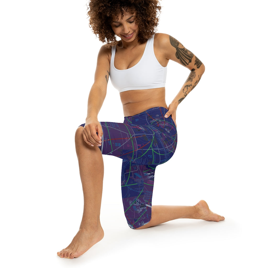 Phoenix TAC Chart capri leggings (invert)