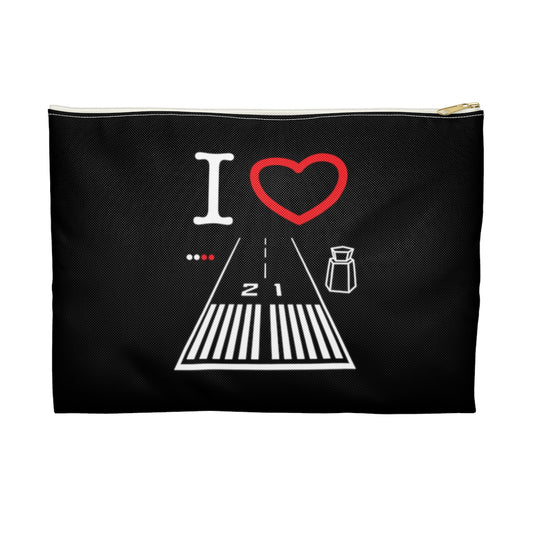 Santa Monica Airport Runway 21 / 3 Accessory Pouch (black)