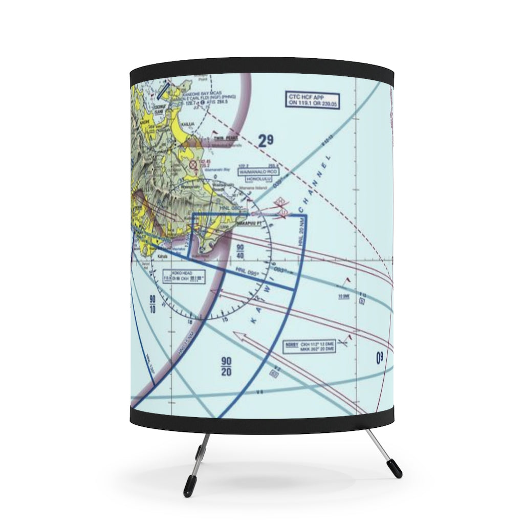 Honolulu Sectional Chart - Tripod Lamp