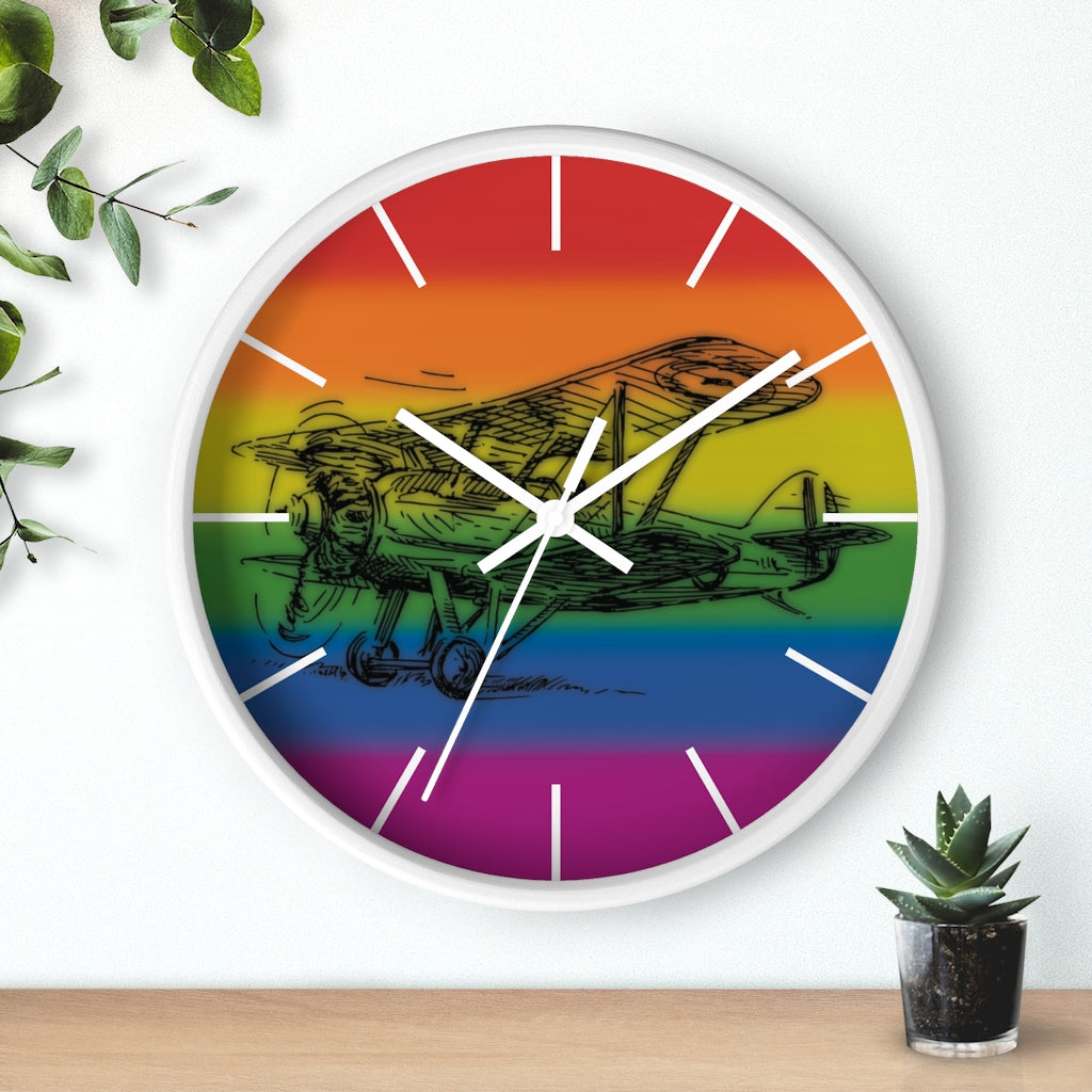 Wall clock Aero 2 (rainbow)