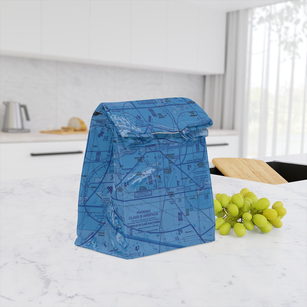 Phoenix TAC Chart polyester lunch bag (blue)